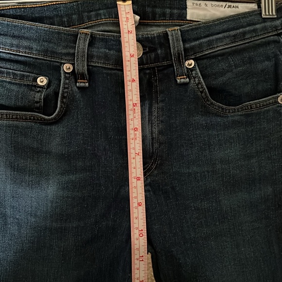 Rag & Bone Jeans Flare raw edge blue jean size 27. - Picture 7 of 8